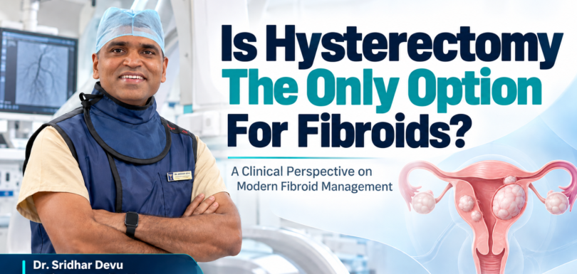 Dr. Sridhar Devu explains modern uterine fibroid treatment options as an alternative to hysterectomy.
